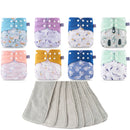 Fralda Ecológica Kit 8 Unidades + 8 absorventes