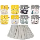 Fralda Ecológica Kit 8 Unidades + 8 absorventes