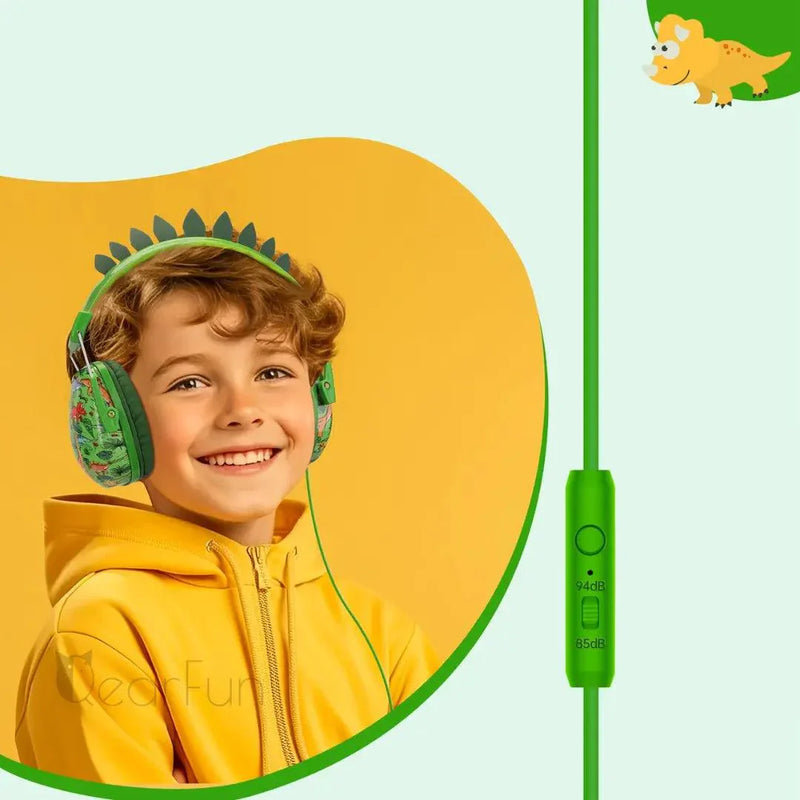 Fone De Ouvido Infantil Com Fio e Microfone