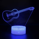 Luminária Music em LED 3D - 16 Cores RGB com Controle Remoto