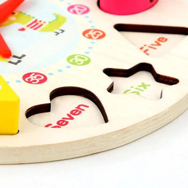 Relógio Quebra Cabeça Montessori