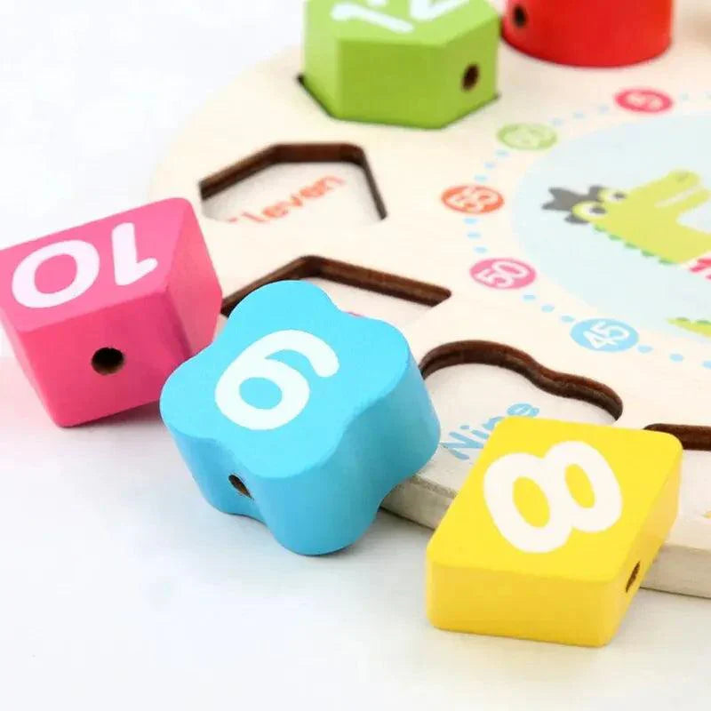 Relógio Quebra Cabeça Montessori