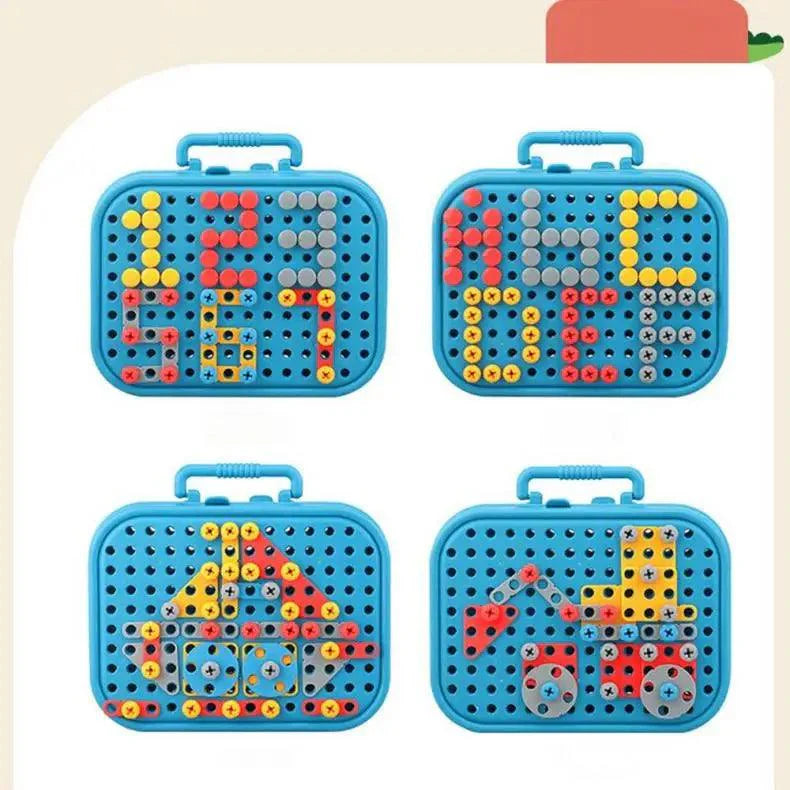 Maleta de Ferramentas Infantil + Furadeira Elétrica